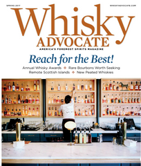 Walnut Studiolo Whiskey Case Featured in Whisky Advocate Magazine Spring 2017