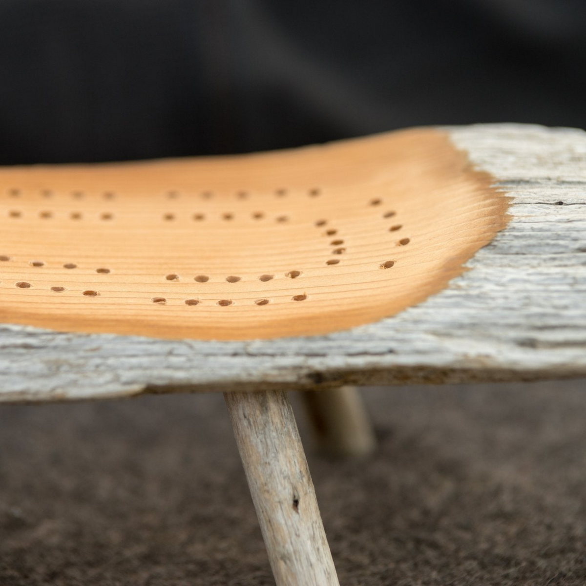 Walnut Studiolo Travel Games One-of-a-Kind Foraged Wood Cribbage Boards