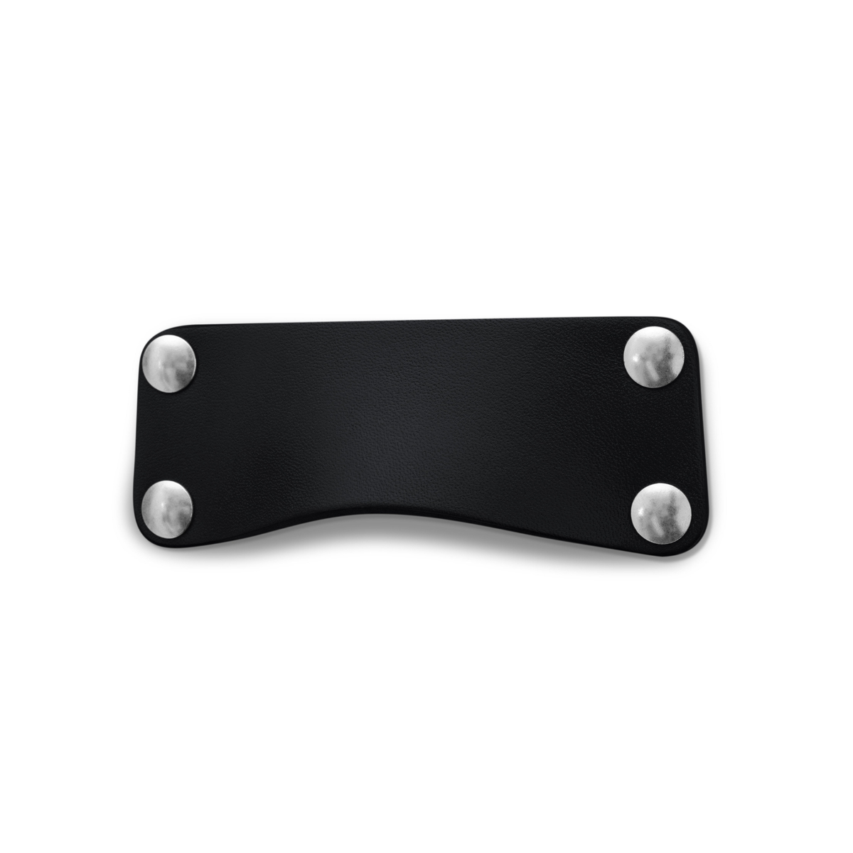 Walnut Studiolo Drawer Pulls Leather Bin Pull - The Morrison Variant Black / Nickel