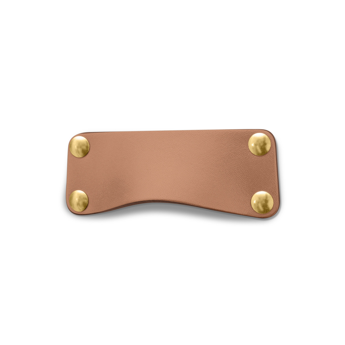 Walnut Studiolo Drawer Pulls Leather Bin Pull - The Morrison variant natural (camel) / brass