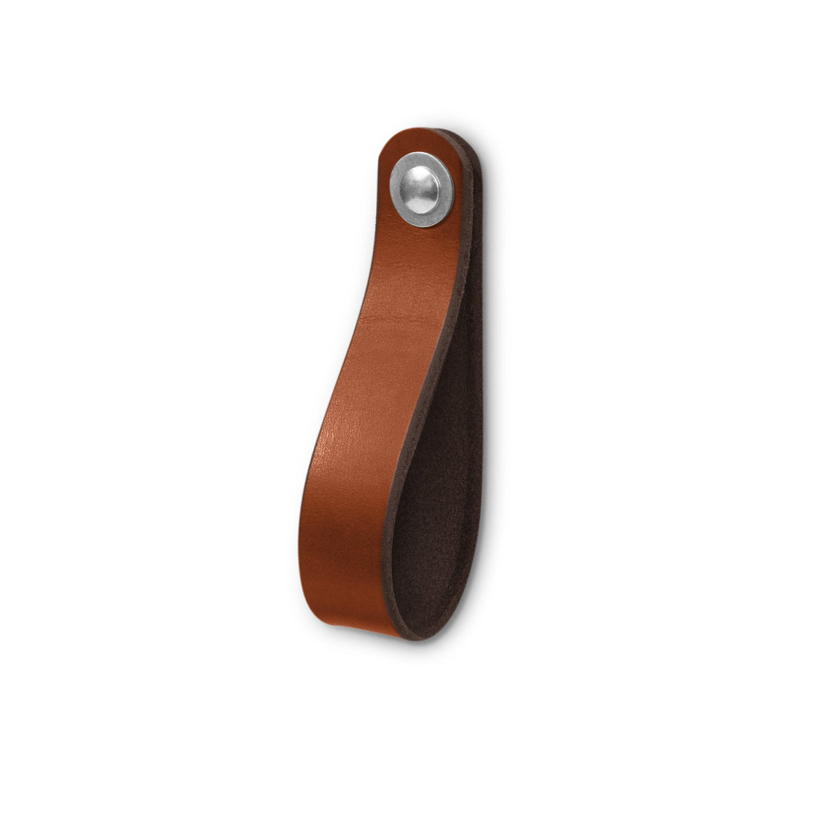 Walnut Studiolo Drawer Pulls Leather Drawer Pull - The Hawthorne (Large) Honey / Nickel