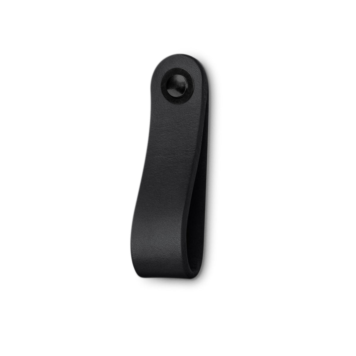 Walnut Studiolo Drawer Pulls Leather Drawer Pull - The Hawthorne (Wide) Black / Black