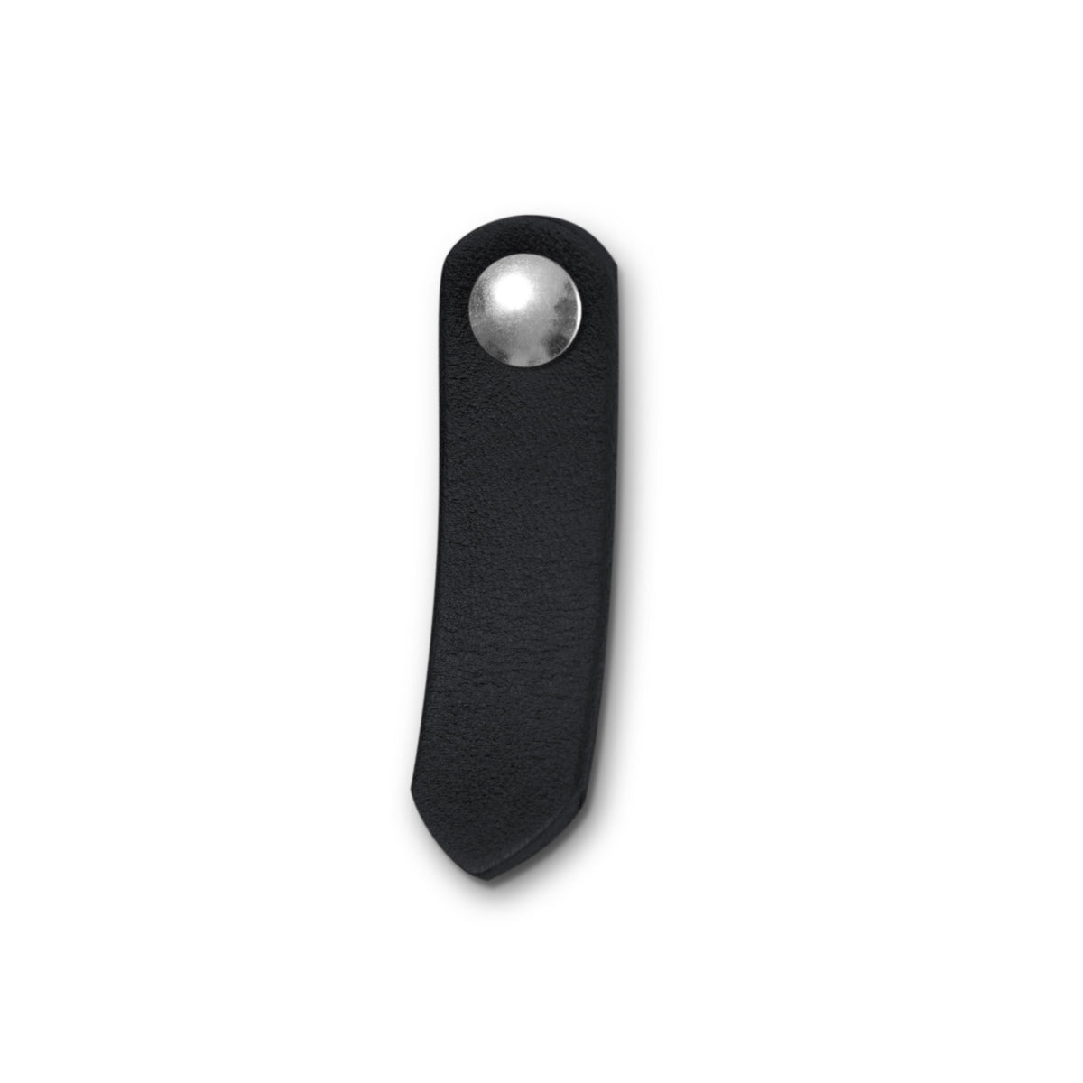 Walnut Studiolo Drawer Pulls Leather Tab Pull - The St. Johns Black / Nickel