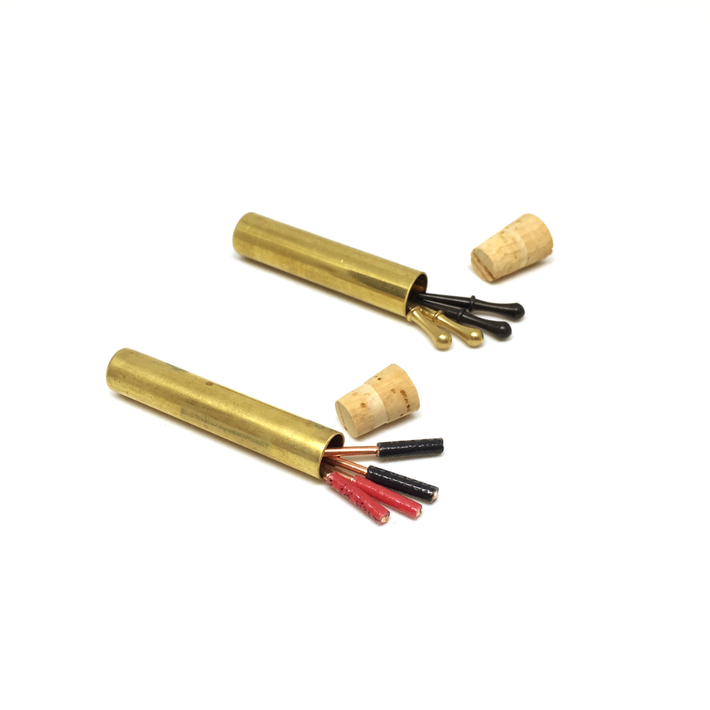 Walnut Studiolo Parts Spare Corks for Travel Cribbage Board 2-Pack for Cast Peg Tube